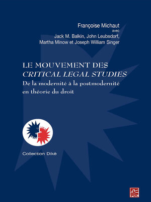 cover image of Le mouvement des Critical Legal Studies